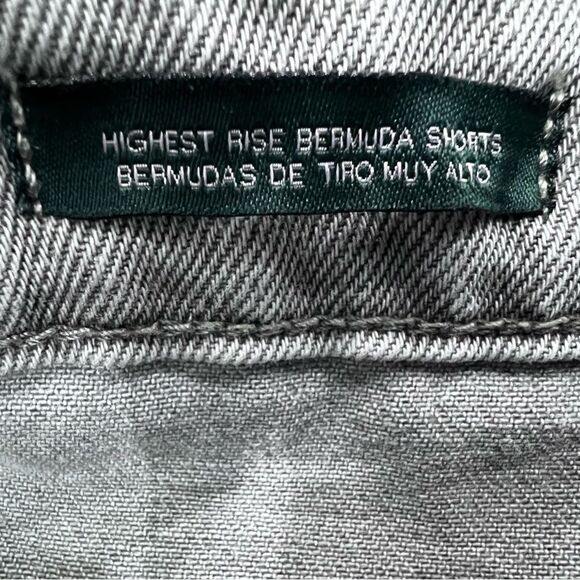 Wild Fable highest rise Bermuda Jean Shorts Grey Size 0/25 - Picture 7 of 14